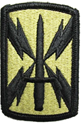 1101st Signal Brigade OCP Scorpion Shoulder Patch With Velcro